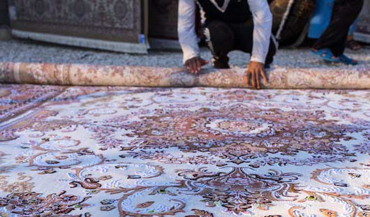 روش اصولی لول کردن قالی در قالیشویی سبلان 